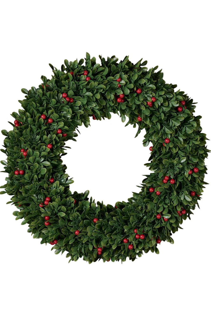 Wicker Park 24" Faux Floral Wreath Harvest Multi